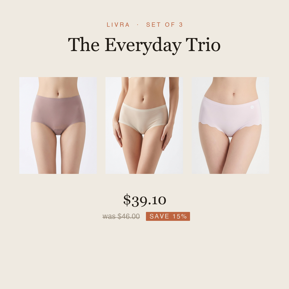 The Everyday Trio — set of 3