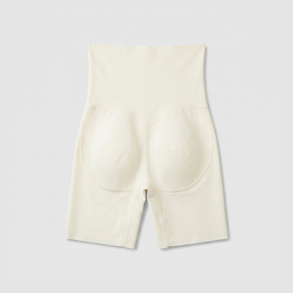 LivForme™ Butt-Lifting High-Waist Brief — Oat flat lay (back)