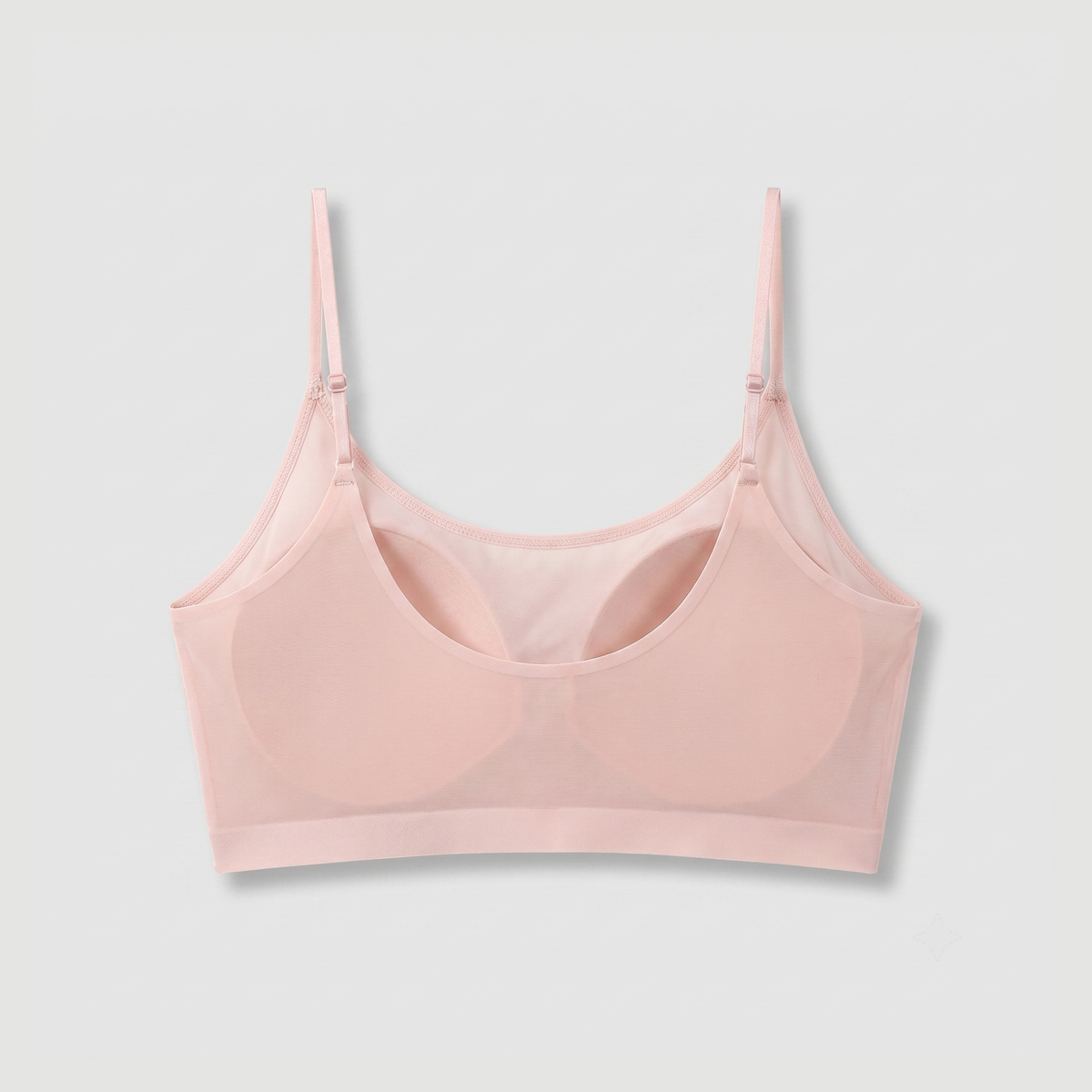 AirLight™ Sheer Cooling Wireless Bra — Pink flat lay (back)