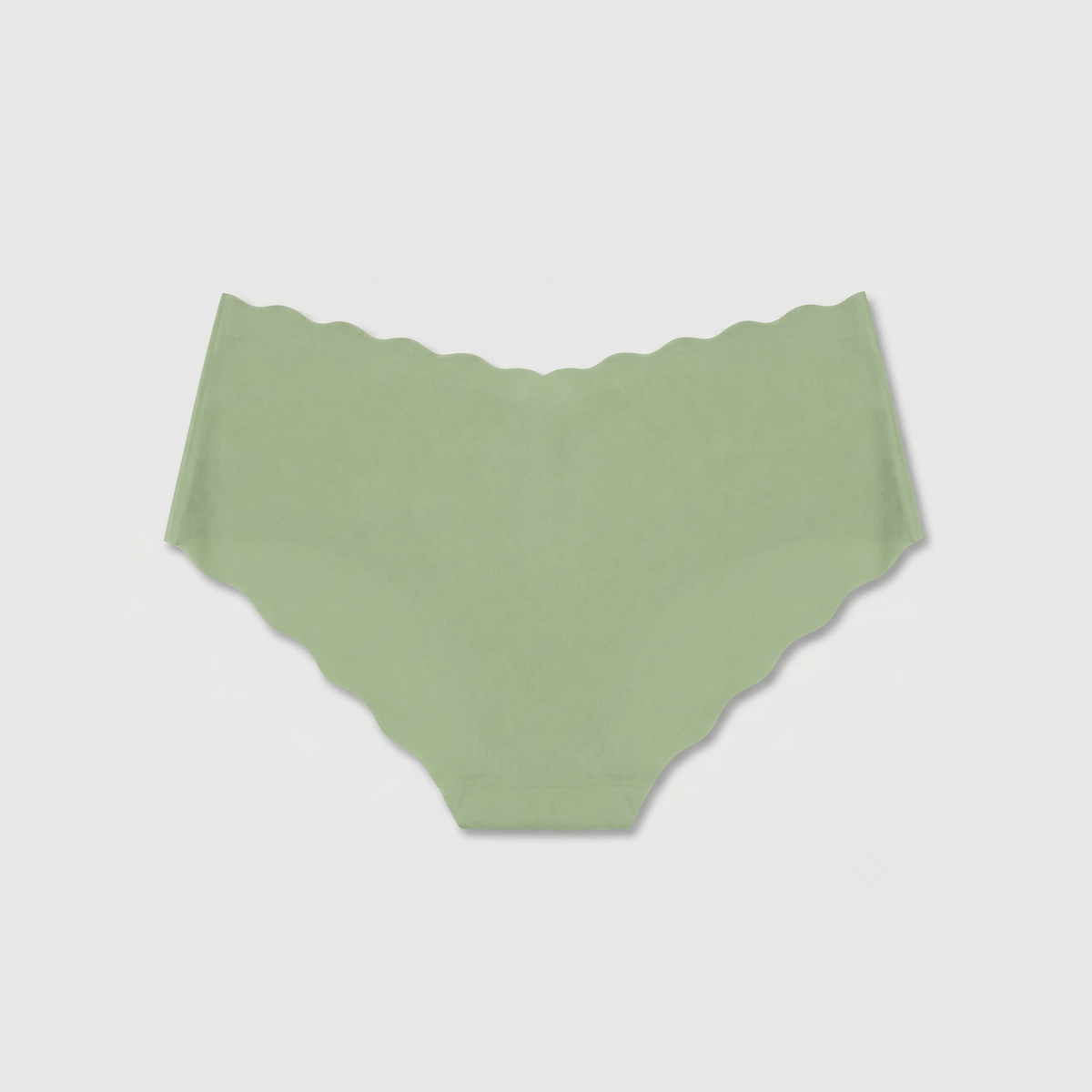 LivCalm™ Summer Ice-Silk Seamless Brief — Green flat lay (back)