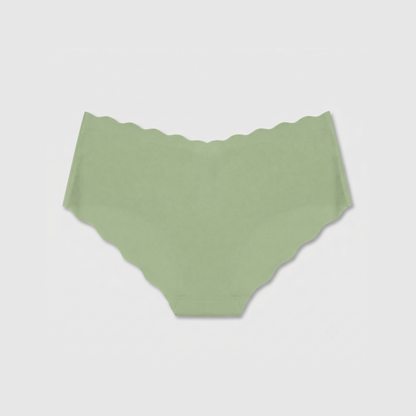 LivCalm™ Summer Ice-Silk Seamless Brief — Green flat lay (back)
