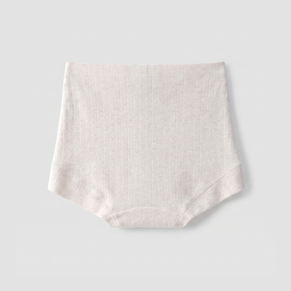 LivBliss™ Organic Cotton Boxer Brief — Apricot flat lay (back)