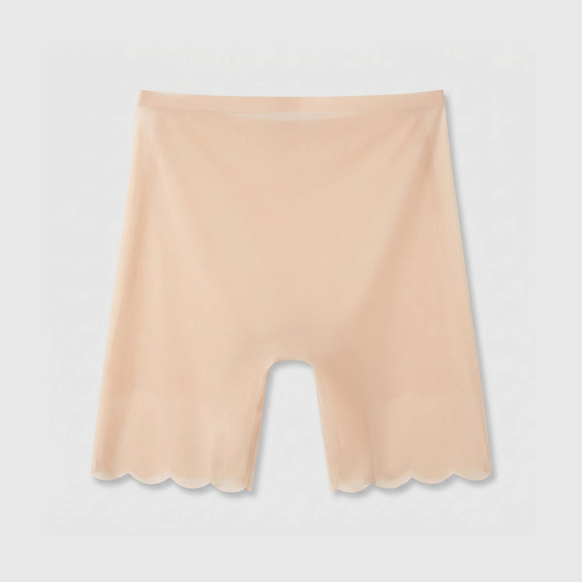 LivCalm™ Ice Silk Anti-Chafe Shorts — Warm Sand flat lay (back)