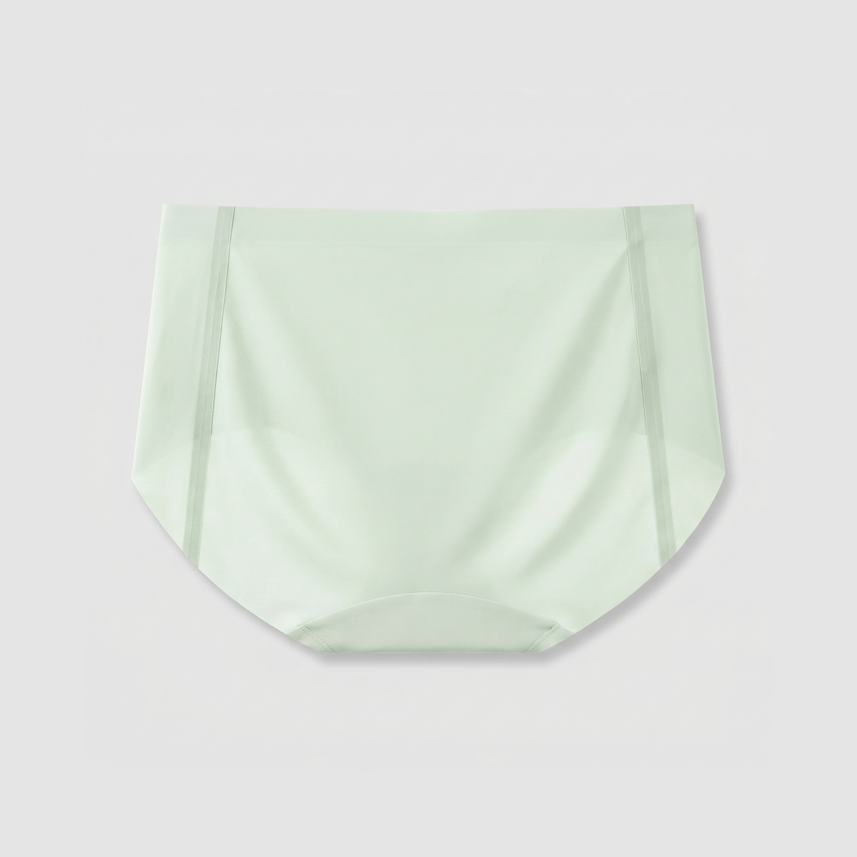 LivMist™ Seamless Sport Brief — Soft Green flat lay (back)