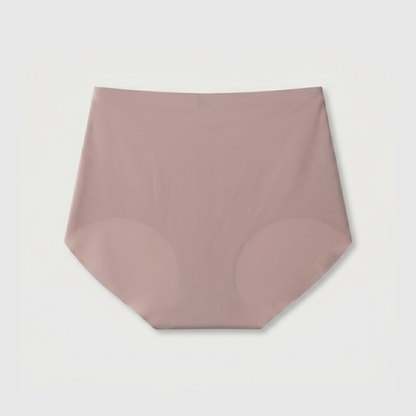 LivMist™ Ultra-Thin Ice Silk Brief — Rose Gold flat lay (back)